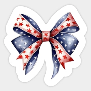 4th of July Ribbon #1 Sticker